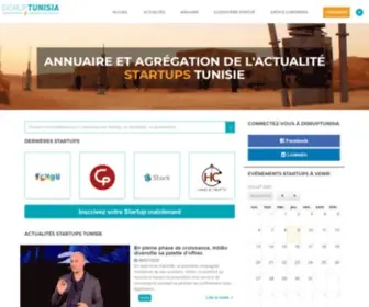 Disruptunisia.com(Disruptunisia Annuaire et actualite Startups Tunisie) Screenshot