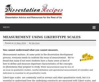 Dissertationrecipes.com(Dissertation Advice and Resources for the Rest of Us) Screenshot