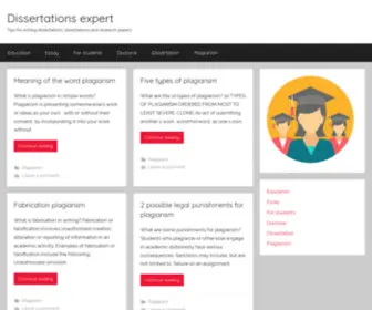 Dissertationsexperts.com(Dissertations expert) Screenshot