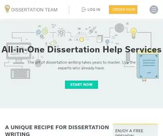 Dissertationteam.com(Offers cheap PhD dissertation writing help. Top US writers for your thesis. Custom writing service) Screenshot