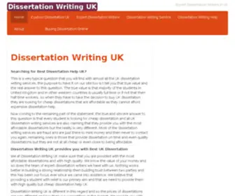 Dissertationwritinguk.com(Dissertation Writing UK) Screenshot