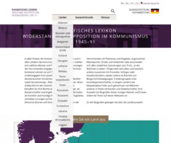 Dissidenten.eu(Biografisches Lexikon) Screenshot