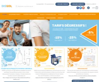 Dissol.fr(Votre spécialiste en produits et kits d'hygiène corporelle) Screenshot