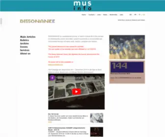 Dissonanz.ch(Dissonance) Screenshot
