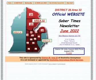 Dist26AA.org(Dist 26 AA) Screenshot