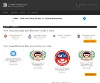 Distance-Edu.co.in(Distance education in India) Screenshot