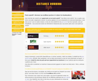 Distance-Running-Tips.com(Paris sportif) Screenshot