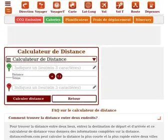 Distancede.com(Calculateur de Distance) Screenshot