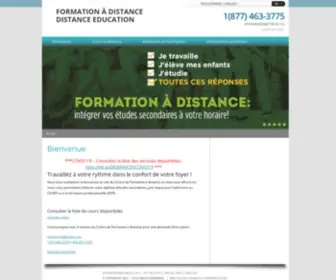 Distanceeducation-ETSB.com(Bienvenue) Screenshot