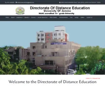 Distanceeducationju.in(Directorate Of Distance Education) Screenshot