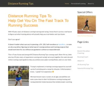 Distancerunningtips.com(Distance Running Tips) Screenshot