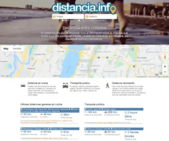 Distancia.info(Distancias entre ciudades) Screenshot