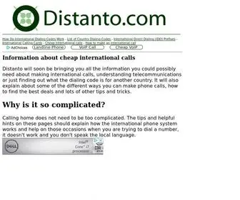Distanto.com(International calling) Screenshot