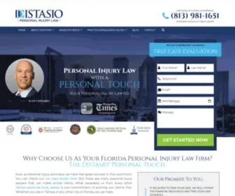 Distasiofirm.com(Florida Personal Injury Lawyer) Screenshot