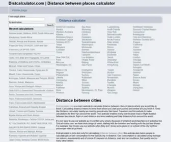 Distcalculator.com(Distance calculator) Screenshot