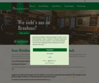 Distelhaeuser-Brauhaus.de(Start) Screenshot