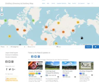 Distillery.news(Largest Global Directory & Map for Distilleries) Screenshot