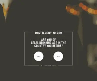Distillery209.com(Age) Screenshot