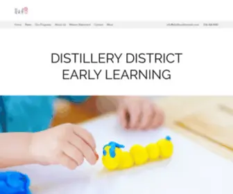 Distillerydistrictelc.com(Distillery District Early Learning) Screenshot