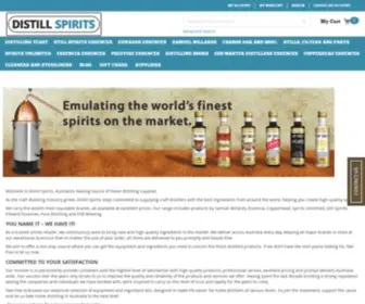 Distillspirits.com.au(Home Distilling Supplies) Screenshot