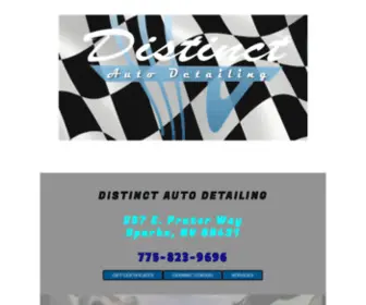 Distinctautodetailing.com(Distinct Auto Detailing) Screenshot