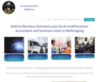 Distinctbusinesssolutions.com.au(Distinct Business Solutions Wollongong) Screenshot