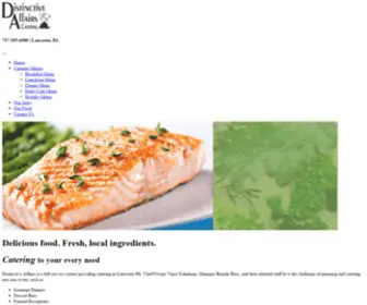 Distinctiveaffairs.com(Catering in Lancaster PA) Screenshot