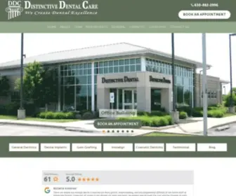 Distinctivedental.com(Dentists in Oswego and Bloomingdale IL) Screenshot