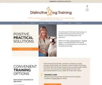 Distinctivedogtraining.com(Distinctive Dog Training) Screenshot