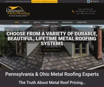 Distinctivemetalroofing.com(Distinctive Metal Roofing) Screenshot