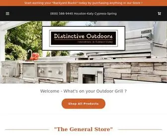 Distinctiveoutdoors.com(Large selection of Outdoor Grills and Smokers) Screenshot