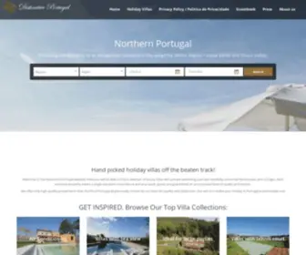 Distinctiveportugal.com(Holiday Villas in Costa Verde North of Portugal) Screenshot