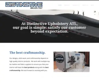 Distinctiveupholsteryatl.com(Distinctive Upholstery ATL) Screenshot