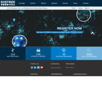 Distree-Emea.com(DISTREE EMEA) Screenshot