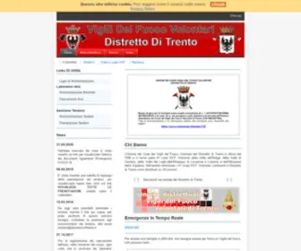 DistrettovvFtrento.it(Vigili del Fuoco Volontari) Screenshot