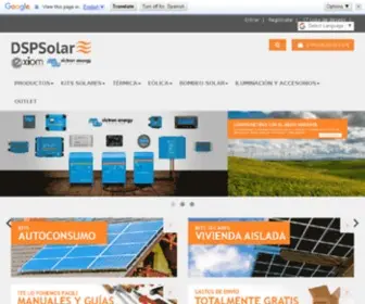 Distribucionessolares.es(Distribuidor de material fotovoltaico) Screenshot