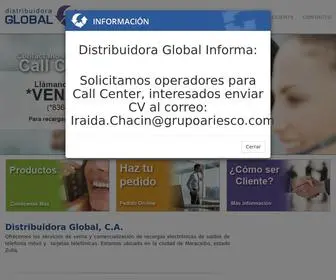 Distribuidoraglobal.com.ve(Distribuidora Global) Screenshot