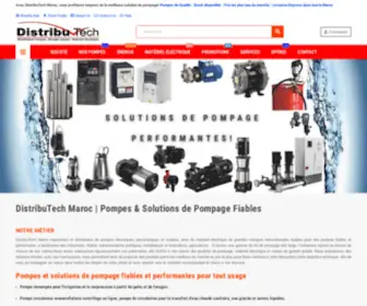 Distributechmaroc.com(DistribuTech Maroc) Screenshot