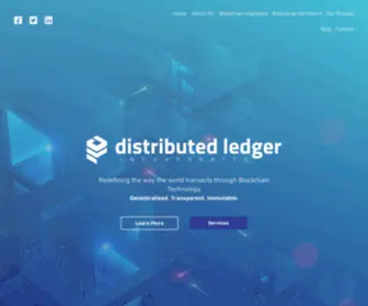 Distributedledgerinc.com(A Blockchain Technology Company) Screenshot