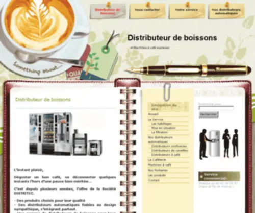 Distributeurdeboissons.com(Distributeur café) Screenshot