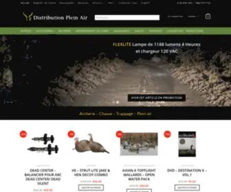 Distributionpleinair.com(Magasin spécialiste de la chasse) Screenshot