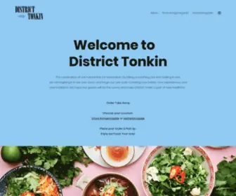 District-Tonkin.com(Vietnamesisk restaurant i København) Screenshot