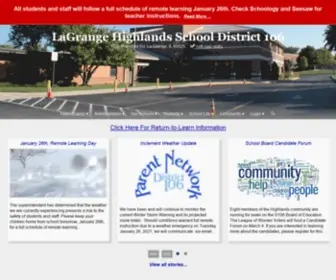 District106.net(LaGrange Highlands School District 106) Screenshot