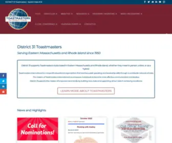 District31.org(District 31 Toastmasters) Screenshot