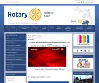 District6360.com(Rotary District 6360) Screenshot