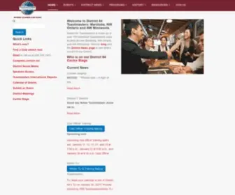 District64.ca(District 64 Toastmasters) Screenshot