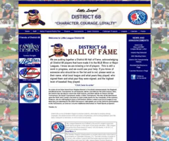 District68.com(Little League District 68) Screenshot
