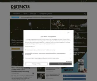 District8.net(24/7 het laatste nieuws uit de regio Haaglanden e.o) Screenshot