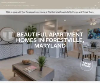 Districtatforestville.com(The District at Forestville offers 1) Screenshot