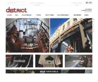 Districtfootwear.com(Shop for over 300) Screenshot